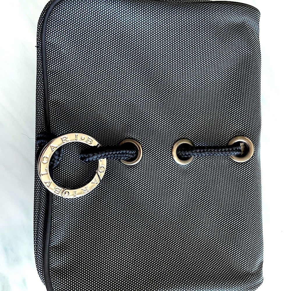Grey Bvlgari Toiletry Bag